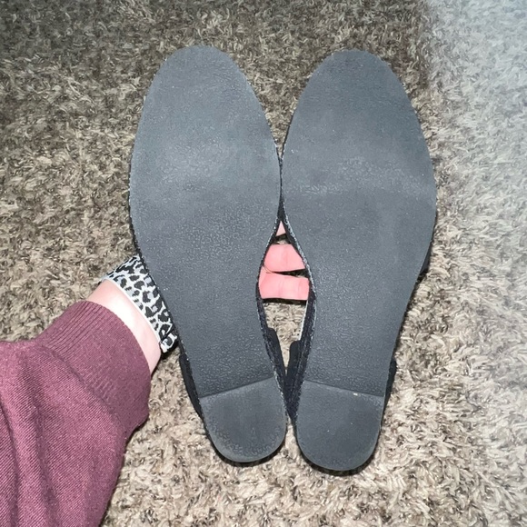 David Tate Black Velcro Strap Wedge Size 7 - Picture 7 of 8